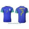 Camiseta de fútbol Brasil Lucas Paqueta 7 Segunda Equipación Mundial 2022 - Hombre